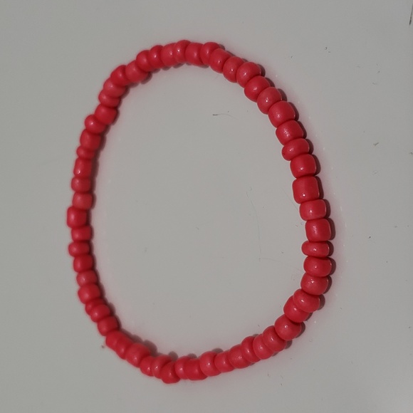 New Beautiful Lightweight Bright Beads Stretch Bracelet Set of 3 - Picture 3 of 5